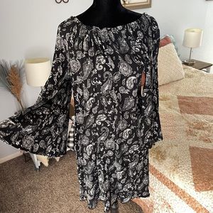 Black Paisley Dress